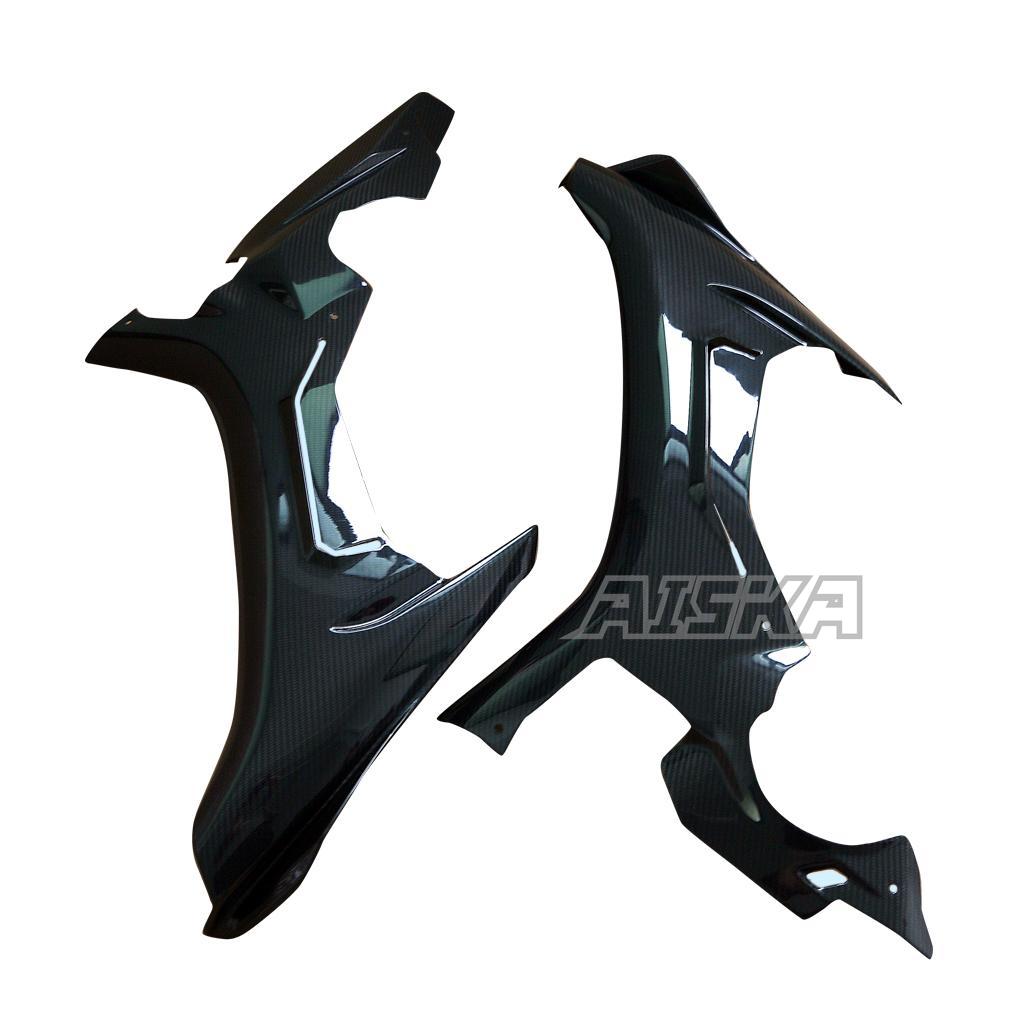 Dry Carbon Fiber Motorcycle Frame Covers Protectors  Side Panels Covers Side Fairings for Yamaha R1 R1M 2015-2019