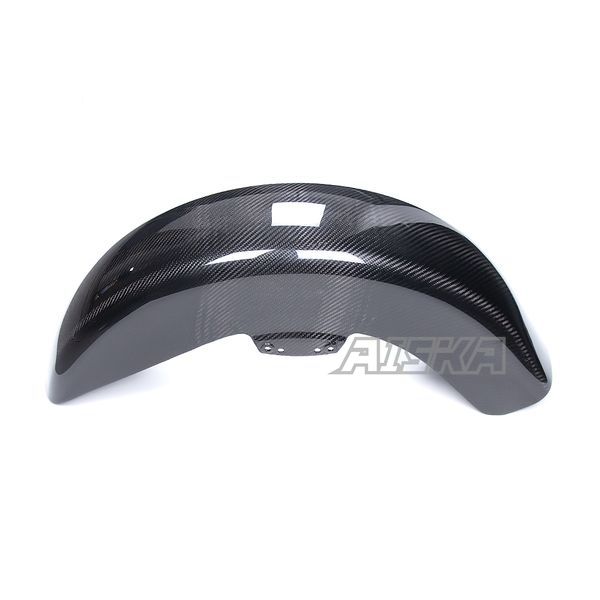 AISKA Dry Carbon Fiber Motorcycle Front Fender Hugger for Harley Davidson Touring Street Glide Road King Road Glide 2014-2024