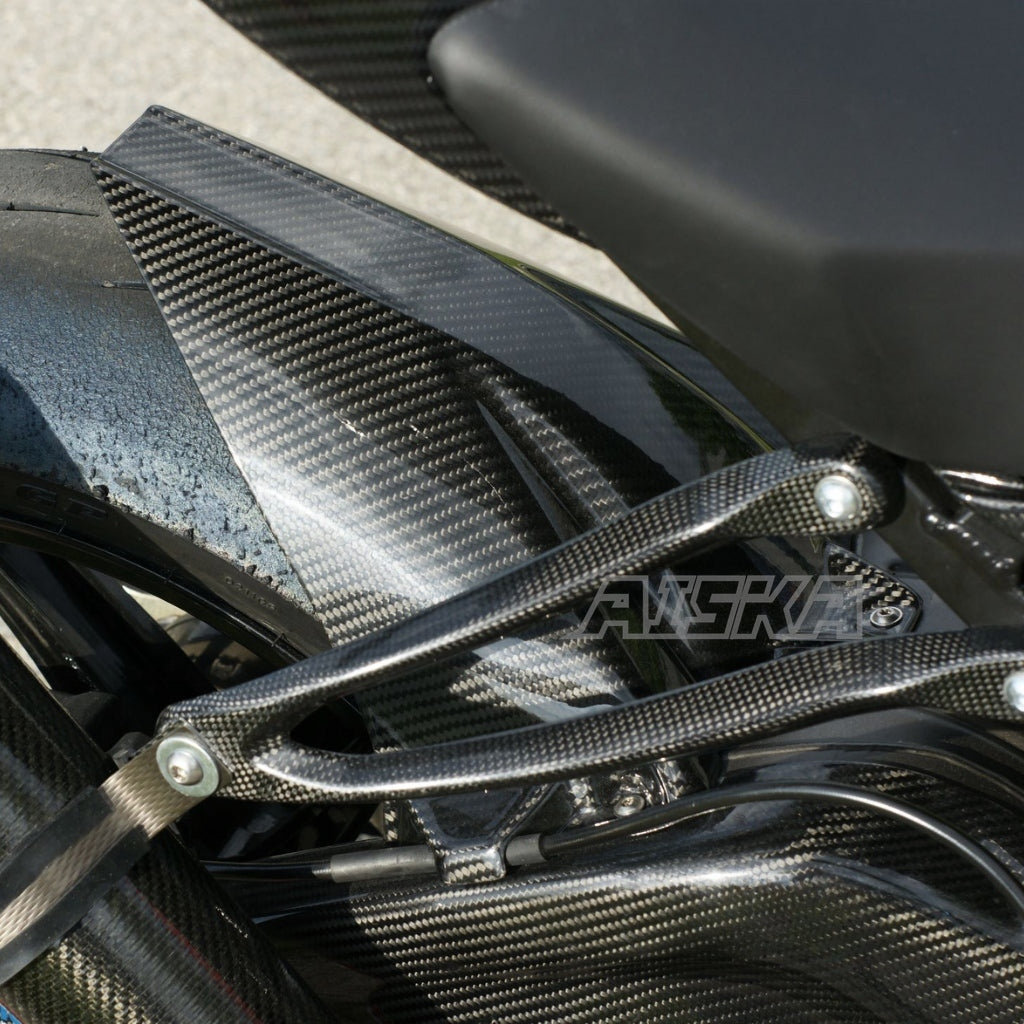 AISKA Forged Weave Glossy 3K Carbon Fiber Fender Motorcycle Rear Wheel Fender Mudguard Hugger for BMW S1000RR 2015-2018