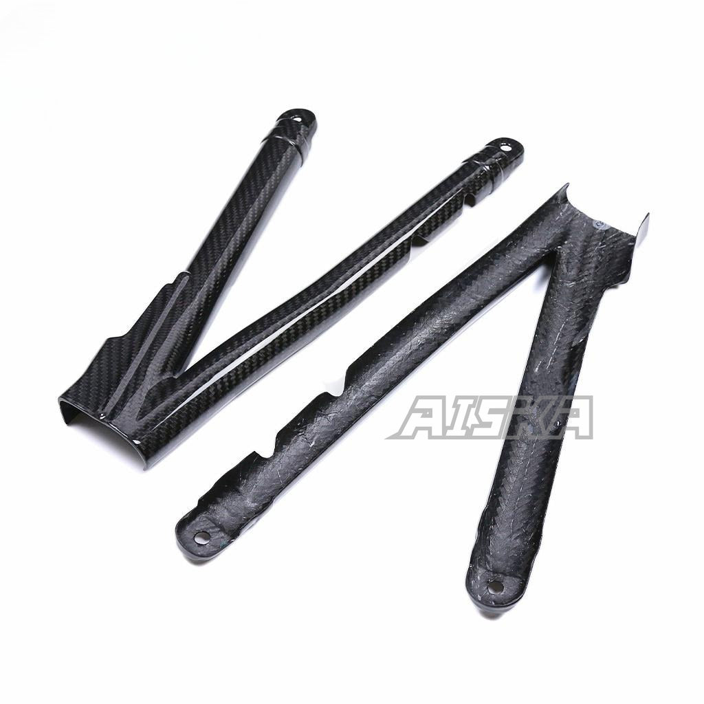 AISKA 100% 3K Carbon Fiber Motorcycle Under Seat Body Frame Cover for Yamaha MT09 FZ09 2021-2023