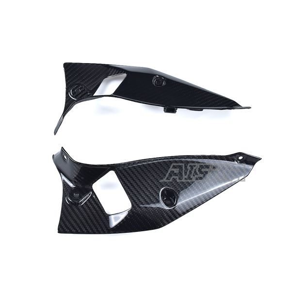 AISKA 3K Dry Carbon Fiber Motorcycle Accessories Front Inner Vent Side Cover Fairing Kit for Kawasaki Z900 2020-2024
