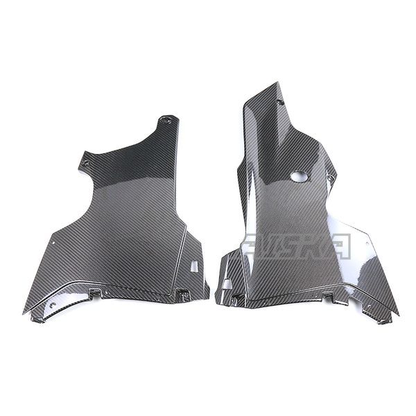 AISKA 3K Dry Carbon Fiber Motorcycle Belly Pan Lower Side Panels Cover for Kawasaki Ninja ZX10R ZX-10R 2021 2022 2023 2024