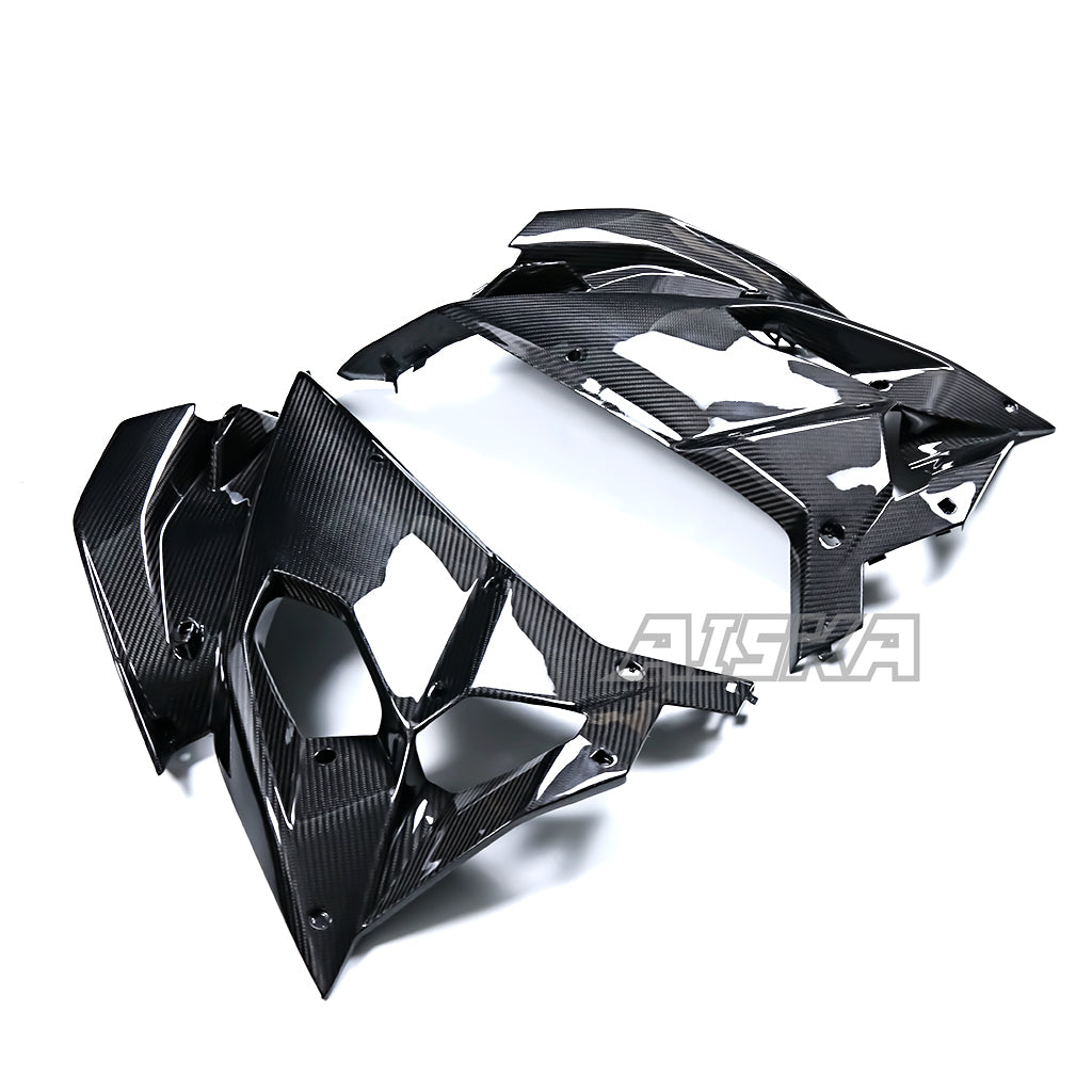 AISKA 100% 3K Twill Glossy Dry Carbon Fiber Large Side Panel Fairings for Aprilia RS457 2023 2024 2025