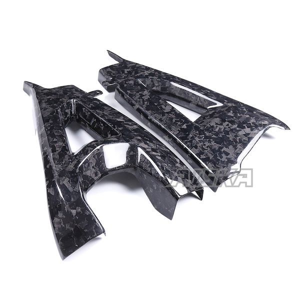 AISKA 3K Dry Carbon Fiber Motorcycle Accessories Rear Swing Arm Fairing Swingarm Cover for Kawasaki ZX10R ZX-10R 2016-2020