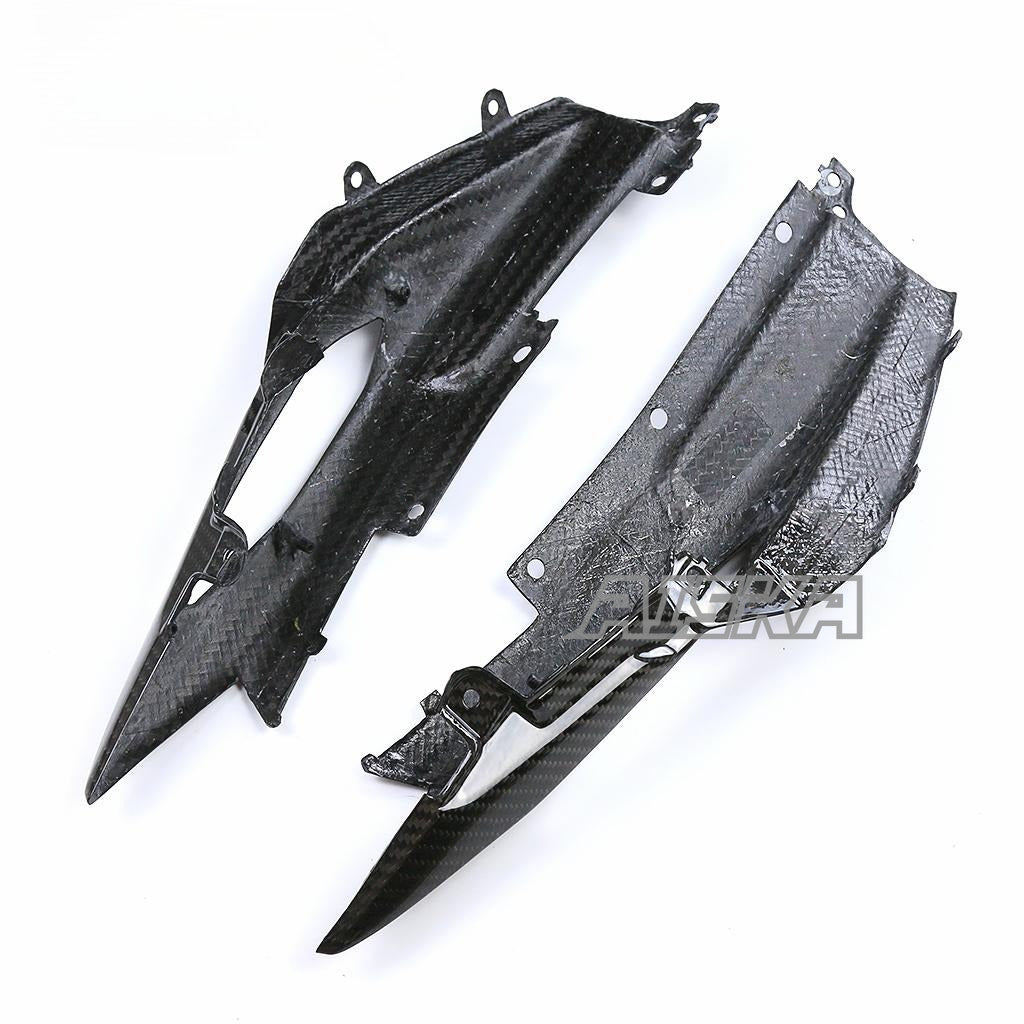AISKA 3K Carbon Fiber Motorcycle Rear Tail Inside Cover Cowl Fairing Panel for Yamaha MT09 FZ09 MT-09 FZ-09 2014-2020