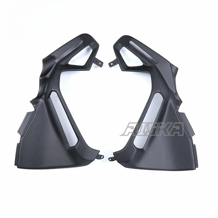 AISKA 100% Dry Carbon Fiber Parts Motorcycle  Side of Fuel tank Cap for DUCATI Multistrada V4 1100 2021+