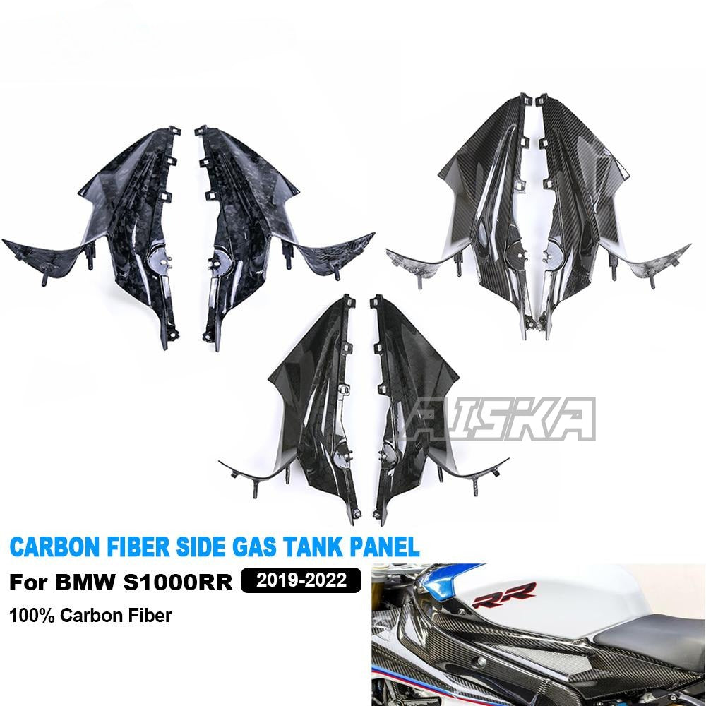 AISKA UV-Protection Coat Fairing Motorcycle Carbon Fiber Dash Board Upper Side Fairings for BMW S1000RR S1KRR 2019-2025