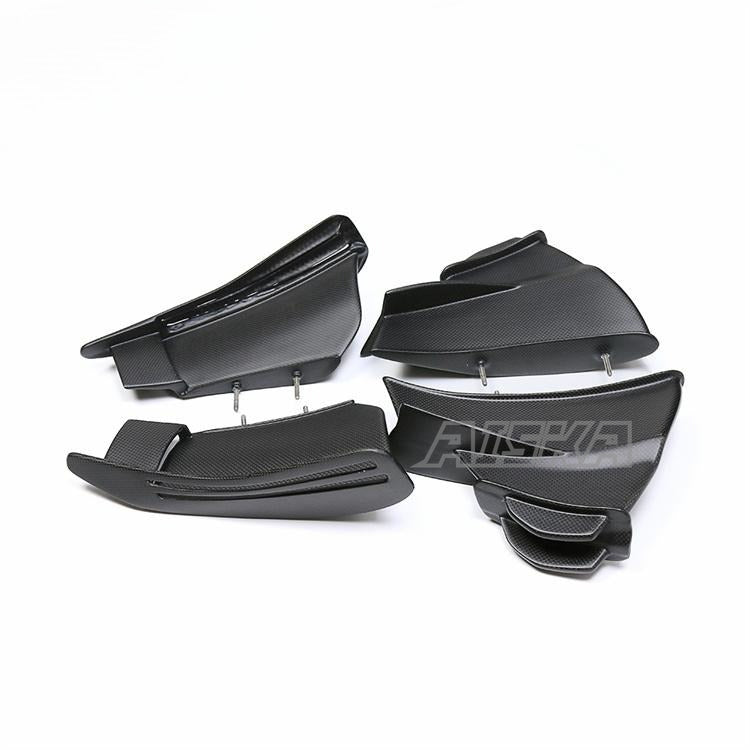 AISKA 100% Dry Carbon Fiber Parts Motorcycle Vehicle Side Wing Fairing for DUCATI Streetfighter V4 V4S 2018+