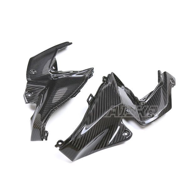 AISKA 3K Dry Carbon Fiber Motorcycle Accessories Fuel Tank Front Upper Side Inner Panel Fairing for Kawasaki Z900 2020-2024