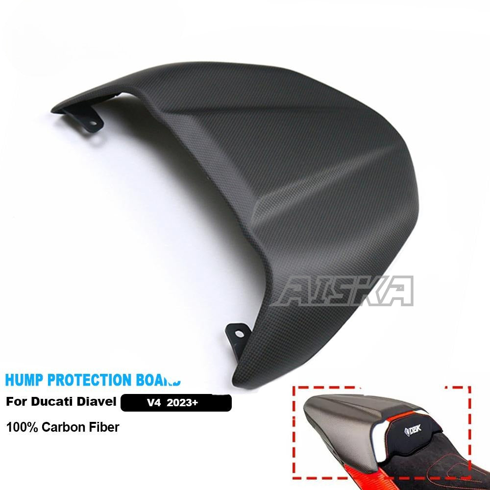 AISKA  Wholesale 3K 3*3 Real Dry Carbon Fiber Motorcycle Hump protection Board for Ducati Diavel  V4  2023