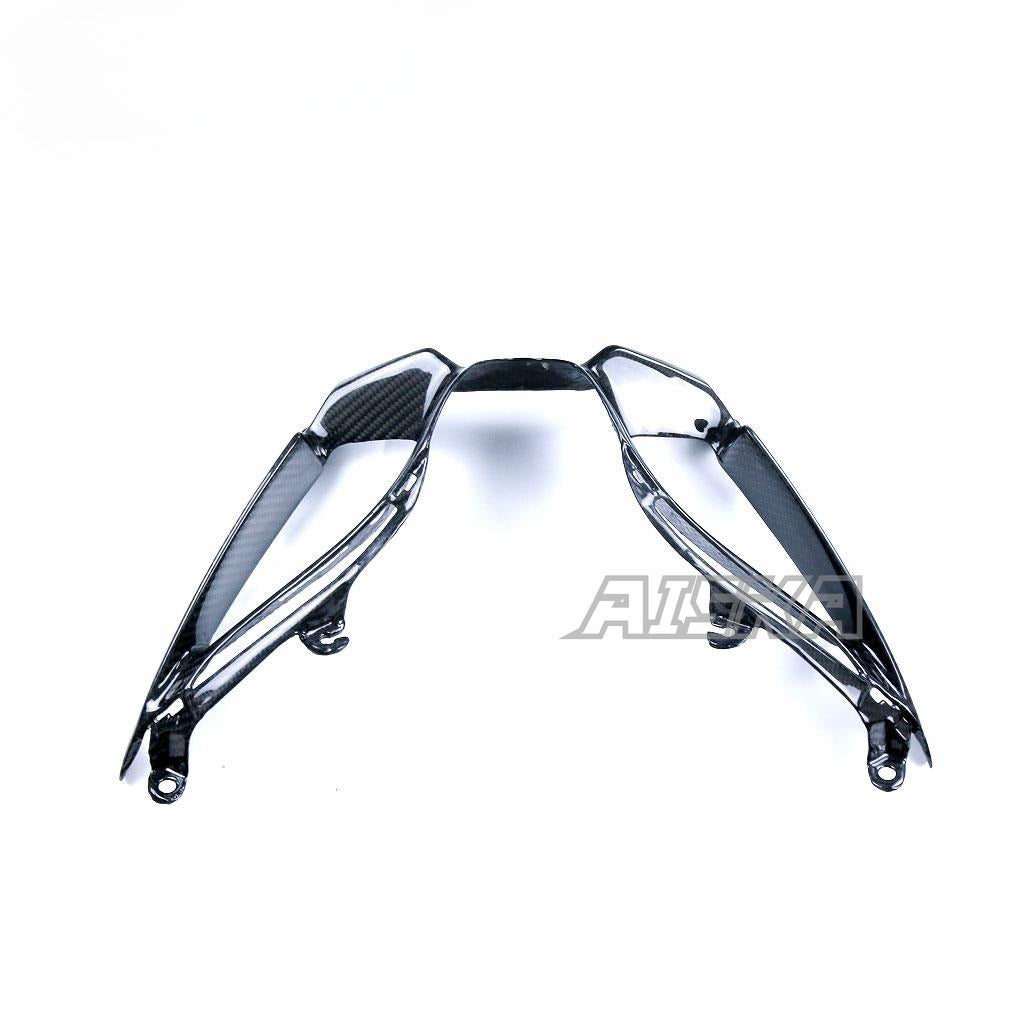 AISKA 100% Dry Carbon Fiber Motorcycle  Accessories Front Car Lampshade for Suzuki GSX-R1000 2017-2023