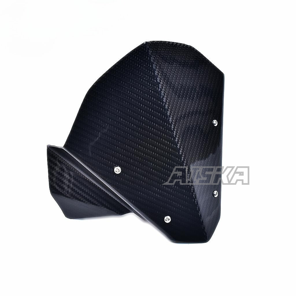AISKA New Motorcycle 3K Dry Carbon Fiber Front  Windscreen Windshield Wind Deflector Screen for Honda CB650R 2019-2024 2022 2023