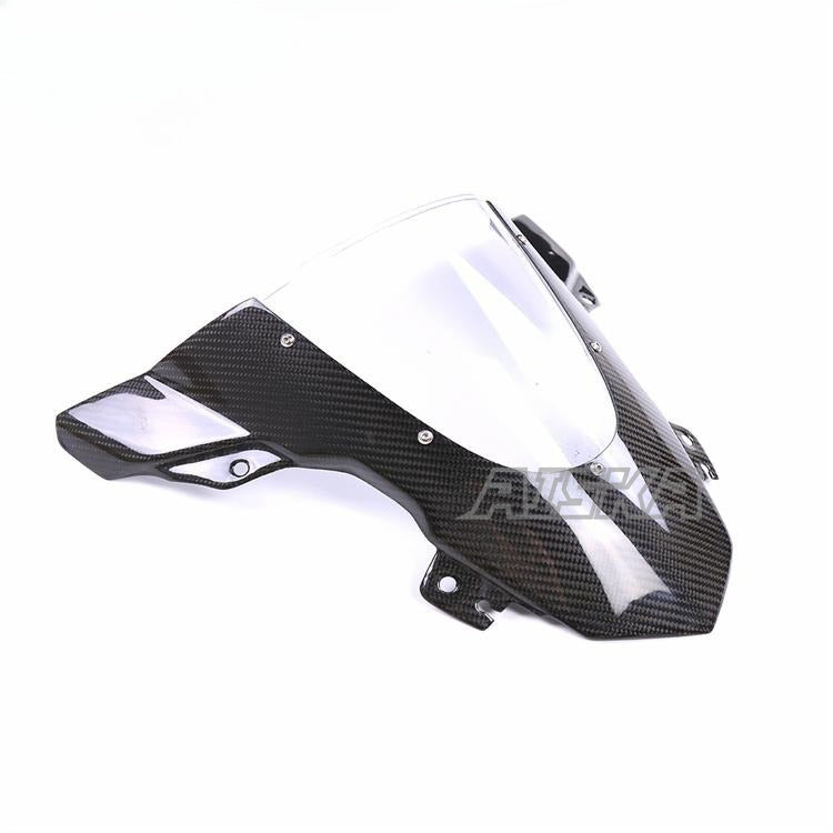 AISKA 100% 3K 3*3 Twill Weave Matte Carbon Fiber Motorcycle Front Windscreen Windshield for BMW S1000RR 2019-2025