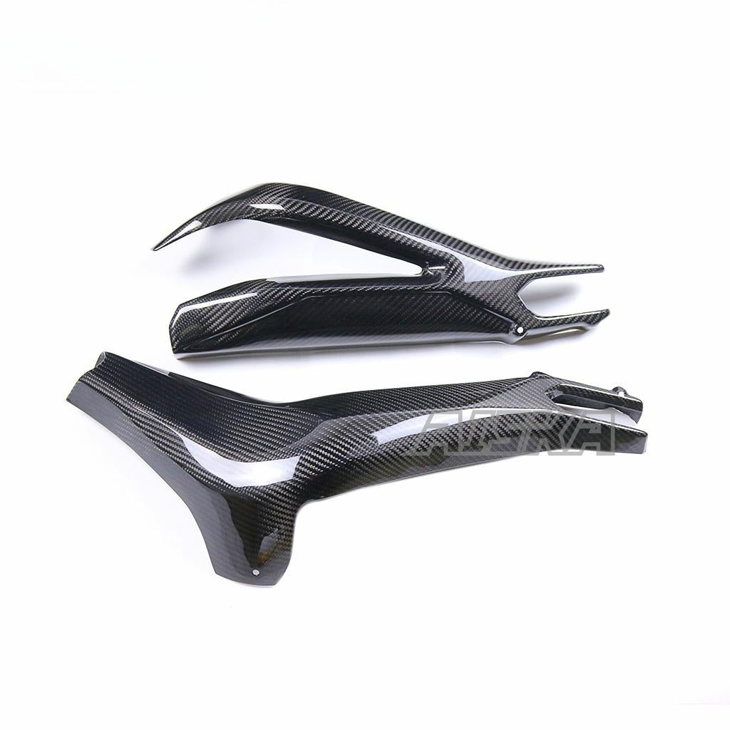 AISKA 100% 3K Pure Carbon Fiber Motorcycle Swingarm Cover Panel Protector Guard for Yamaha MT09 FZ09 2014-2020