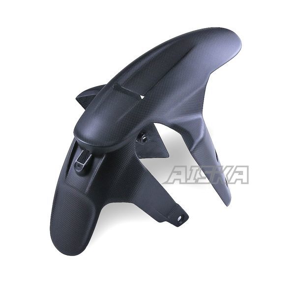 AISKA 100% 3K Dry Carbon Fiber Motorcycle Fairings Kits Front Fender Hugger Mudguard For Ducati Multistrada V4S 2021 2022 2023 2024