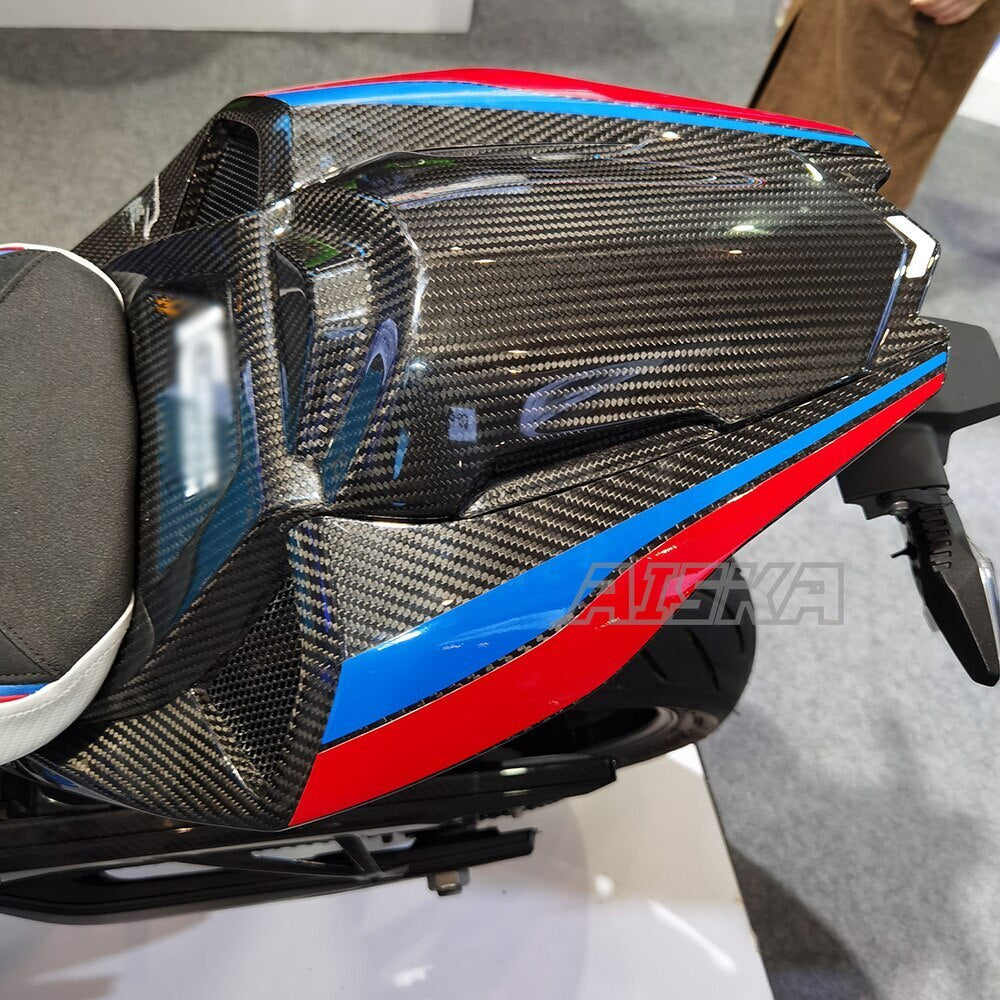 AISKA 100% 3K Full Carbon Fiber Motorcycle Rear Tail Lower Under Seat Cowl Cover Fairing for BMW S1000RR 2023 2024