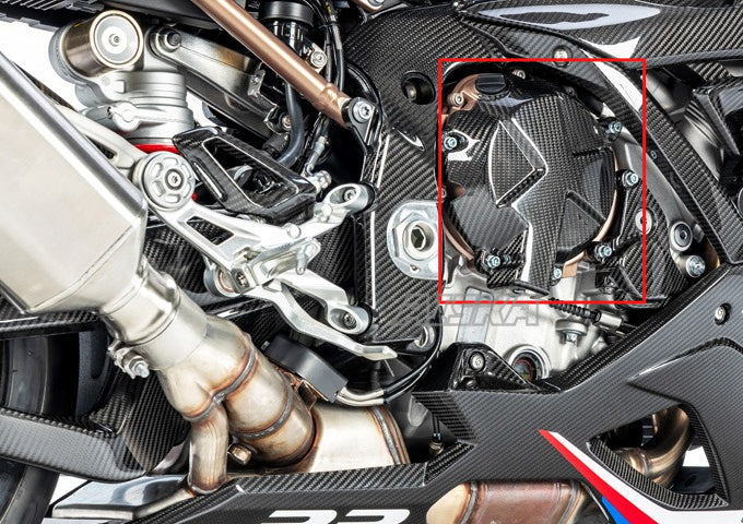 AISKA Uv-Protection Coat Fairing Motorcycle Carbon Fiber Engine Cover for BMW S1000RR S1000R M1000RR M1000R 2019-2025