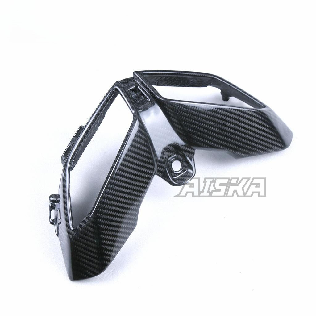 AISKA 3k Carbon Fiber Motorcycle Headlight Cover Bracket Shell Headlight Cover Fairing for Yamaha MT09 FZ09 2014-2020