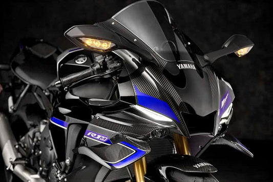 AISKA Mirror Cover Fairing Parts Kits Motorcycle Carbon Fiber Rearview Mirror Covers for Yamaha R1 R1M 2020-2025
