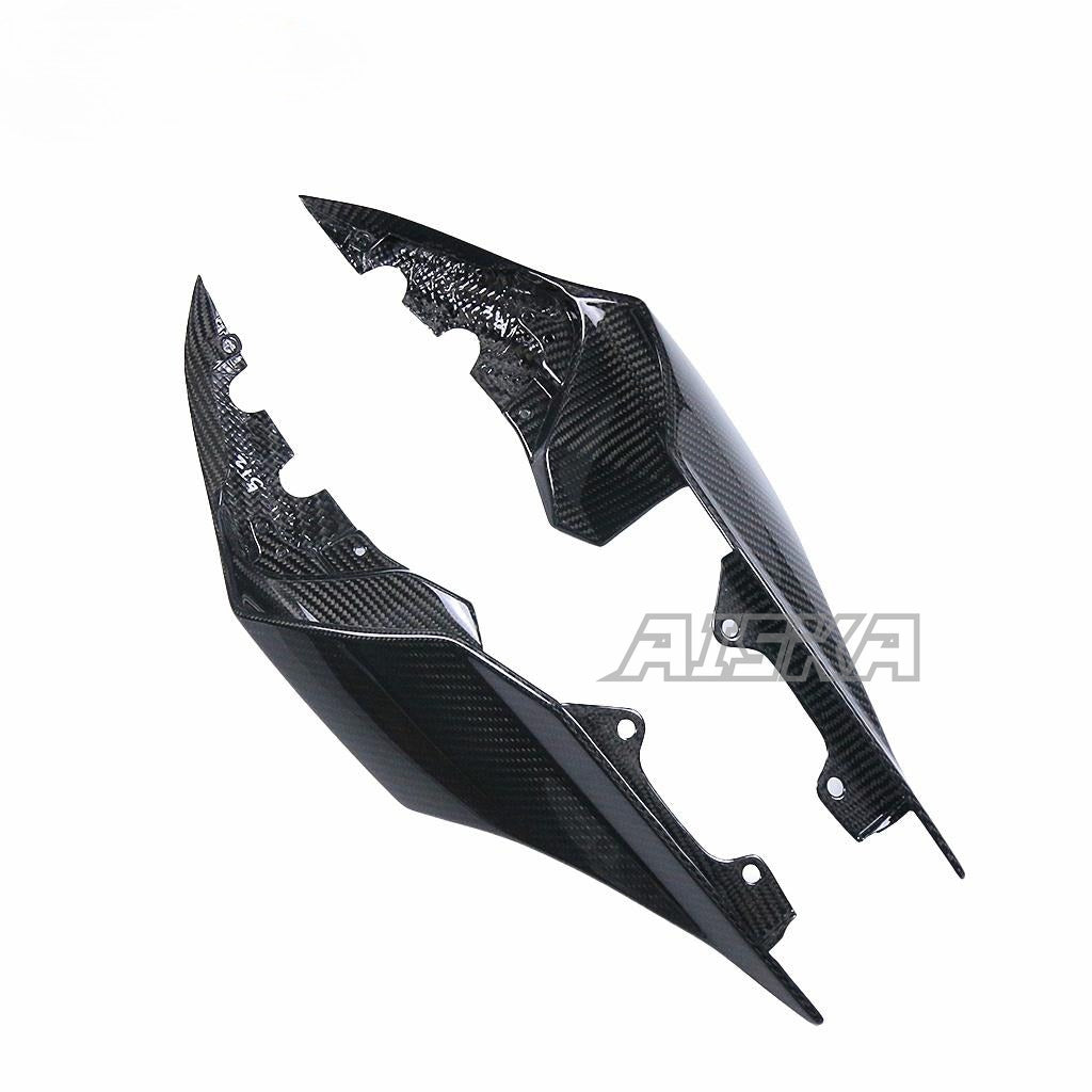 AISKA 3K Dry Carbon Fiber Tail Frame Cover Fairing Rear Seat Side Panel Cover for Yamaha YZF R1 R1S R1M 2015-2025
