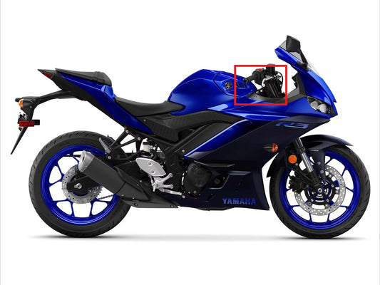 AISKA 100% 3K Full Dry Carbon Fiber R3 Motorcycle Handlebar Side Cover Panel Fairing for Yamaha R3 2022 2023 2024