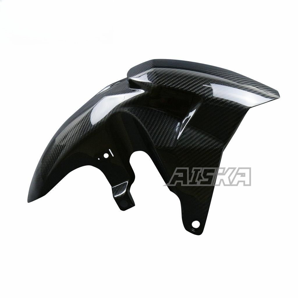 AISKA 3K Dry Carbon Fiber Motorcycle Front Fender Hugger Mudguard for Honda XADV 750 2017 2018 2019