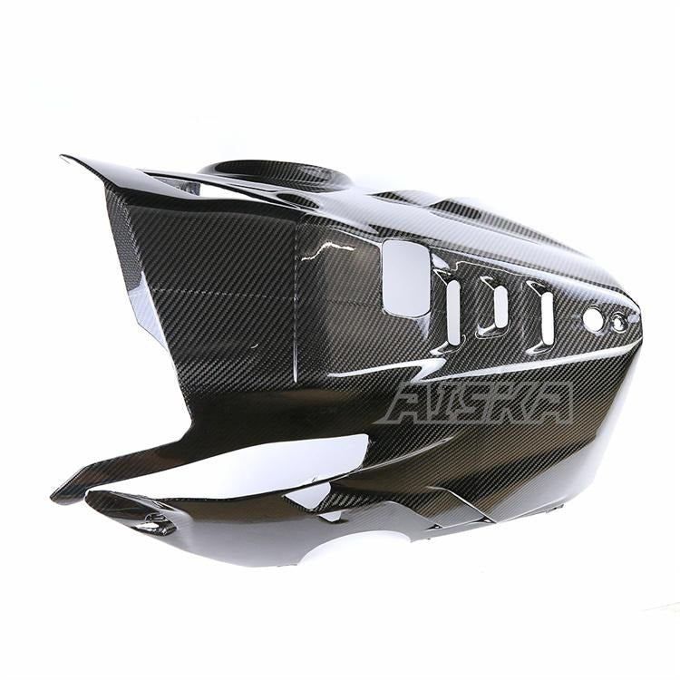 AISKA 3K 3*3 Carbon Fiber Motorcycle Accessories Spare Parts Lower Shroud Belly Pot for Ducati Panigale V4 V4S V4R 2018-2024