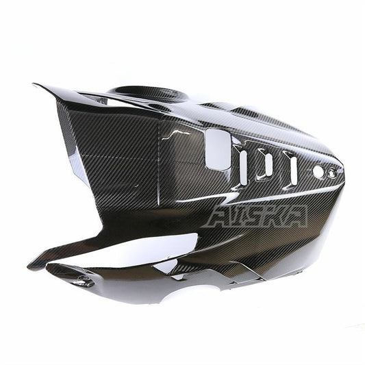 AISKA 3K 3*3 Carbon Fiber Motorcycle Accessories Spare Parts Lower Shroud Belly Pot for Ducati Panigale V4 V4S V4R 2018-2024