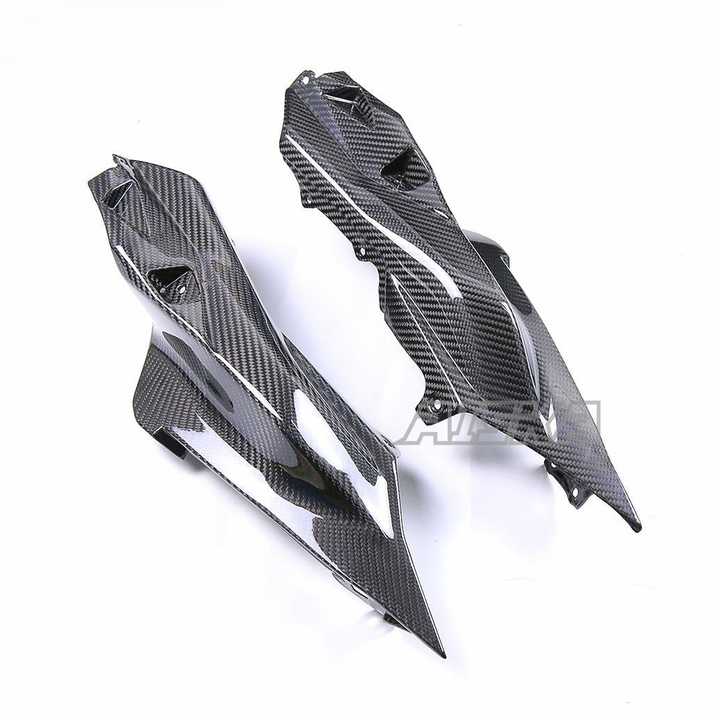 AISKA R7 Carbon Fiber Side Fairings Motorcycle Carbon Fibre Lower Tail Seat Side Panel Fairings for Yamaha R7 2022 2023 2024