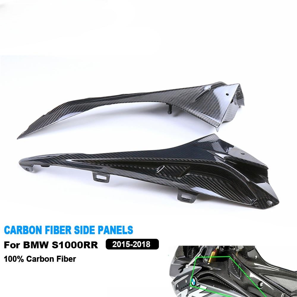 AISKA Twill Wave Dry Carbon Motorcycle Upper Side Fairings Panels Side Covers Cowlings for BMW S1000RR 2015-2018