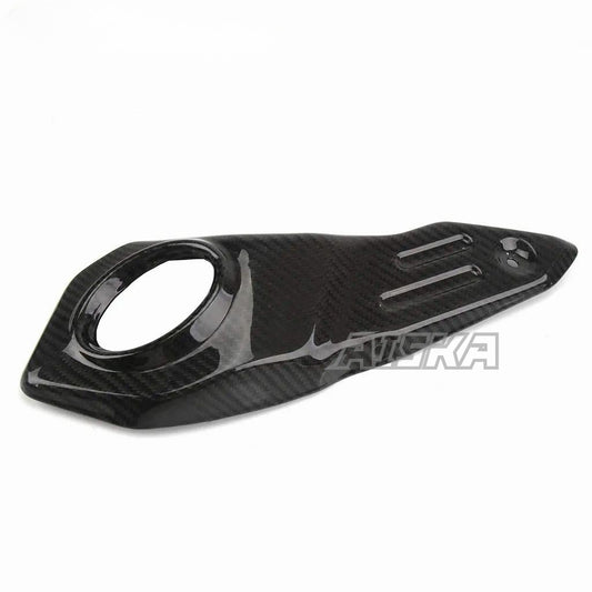 AISKA Carbon Fiber Motorcycle Exhaust Muffler Pipe Heat Shield Guard Cover Protector Fairing for Yamaha MT09 FZ09 2017-2020
