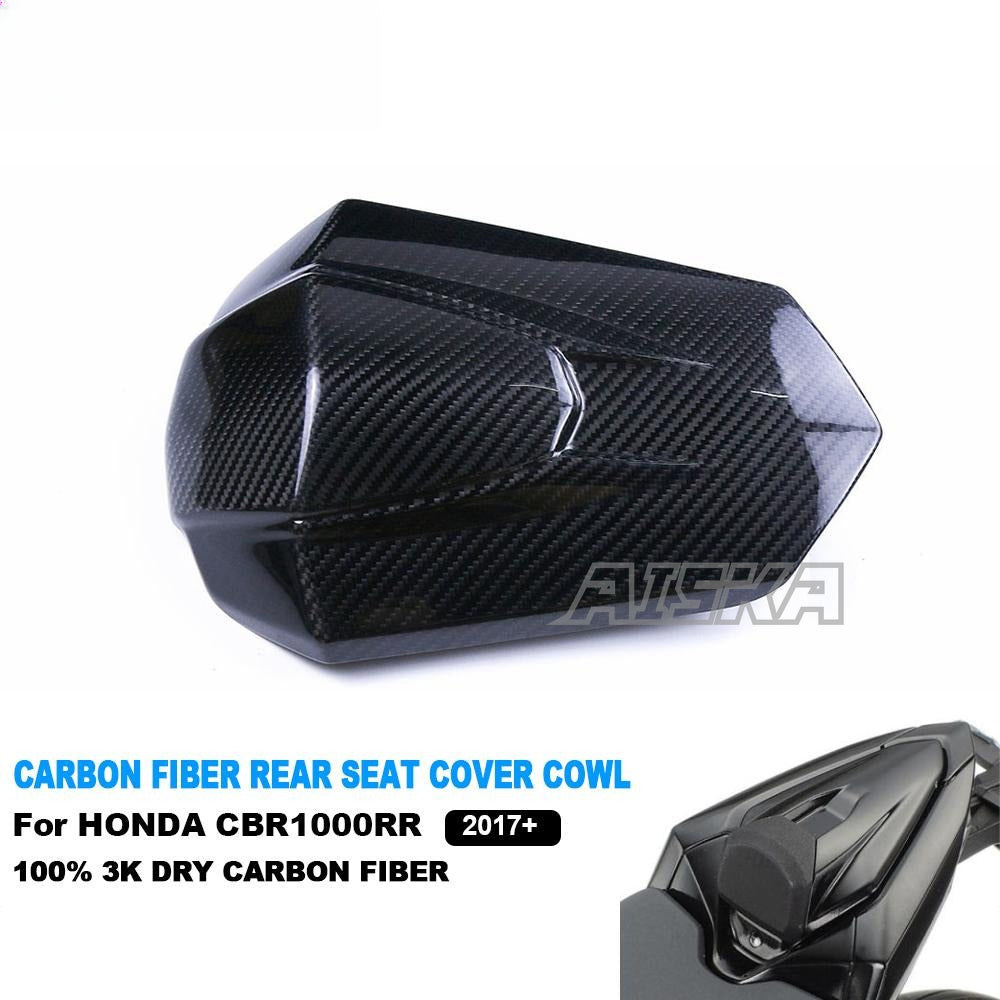 AISKA Dry Carbon Fiber Motorcycle Rear Seat Cover Cowl Passenger Pillion Tail Seat Cowl Fairing for Honda CBR1000RR 2017-2024
