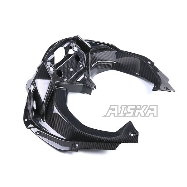 AISKA 3K Dry Carbon Fiber Motorcycle Dashboard Dash Panel Front Cover Fairing for Kawasaki Ninja ZX-4R ZX-4RR ZX25R 2020-2024