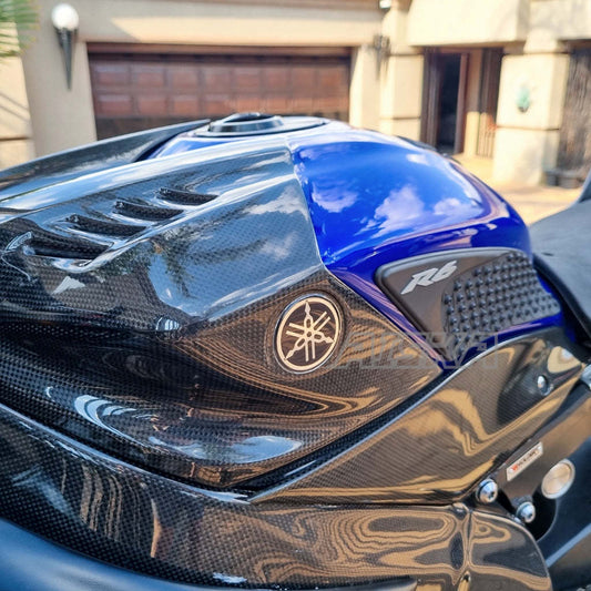 AISKA R6 Carbon Fiber Airbox Cover Fairing Motorcycle Carbon Fiber Fuel Tank Cover Fairing for Yamaha R6 2017-2024 2022 2023