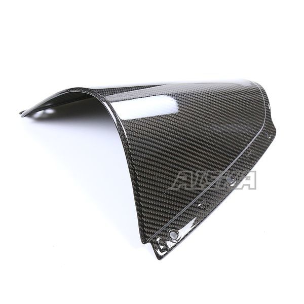 AISKA 3K Dry Carbon Fiber Motorcycle Front Wind Deflectors Windshield WindScreen for Kawasaki ZX10R ZX-10R 2021 2022 2023 2024