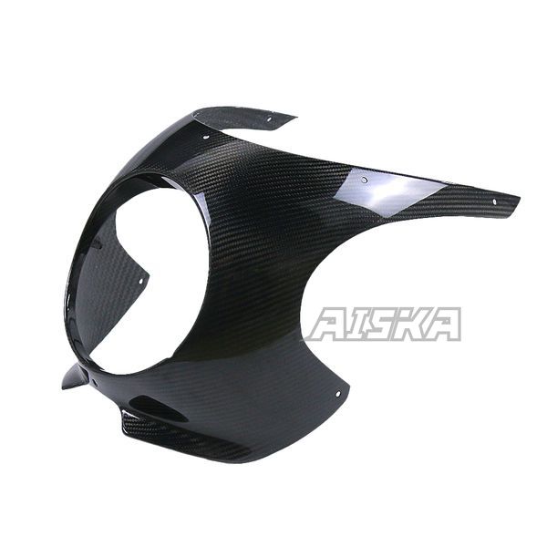 AISKA 3K Dry Carbon Fiber Motorcycle Cafe Racer Front Headlight Headlamp Fairing Cover Cowl for Kawasaki Z900RS 2018-2024