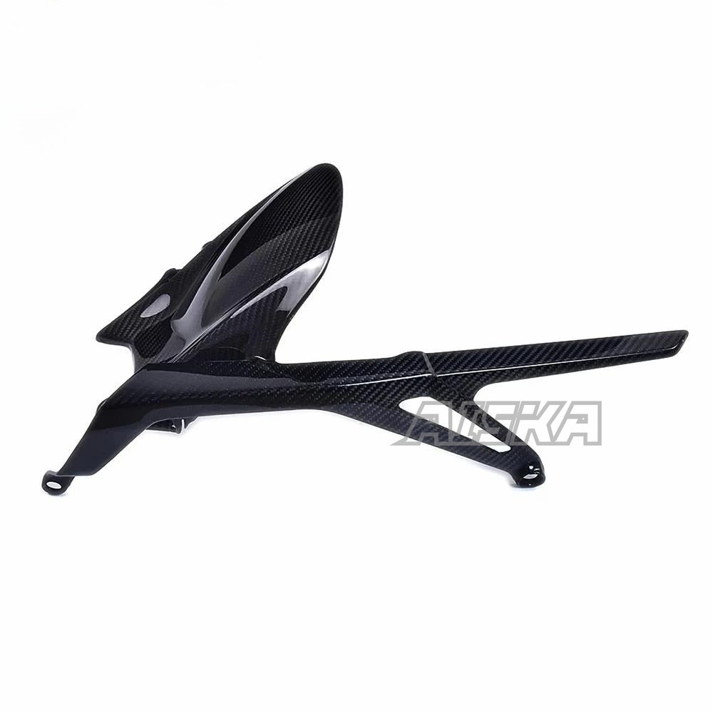 AISKA Motorcycle Carbon Fiber Rear Fender Splash Mud Dust Guard Mudguard Rear Hugger for Yamaha MT09 FZ09 2021-2023