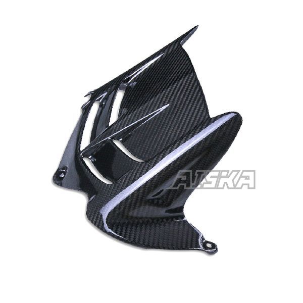 AISKA 3K Dry Carbon Fiber Motorcycle Rear Wheel Fender Hugger Mudguard for Kawasaki Ninja ZX-6R 2009-2024