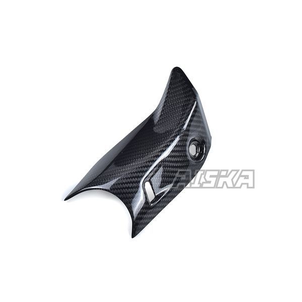 AISKA 3K Dry Carbon Fiber Motorcycle Exhaust Pipe Muffler Heat Shield Cover for Kawasaki Ninja ZX-25R 2020-2024