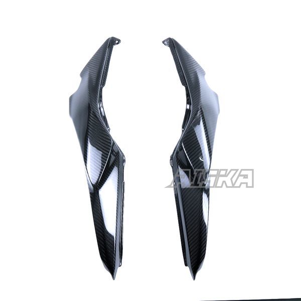 AISKA 100% 3K Dry Carbon Fiber Motorcycle Accessories Rear Seat Side Fairing Cowl Panel for Kawasaki Ninja 650 2014-2024