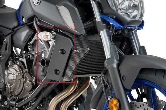 AISKA 100% Dry Carbon Fiber Side Fairing Accessories Motorcycle Intake Side Panel for Yamaha MT07 MT-07 FZ07 FZ-07 2018-2022