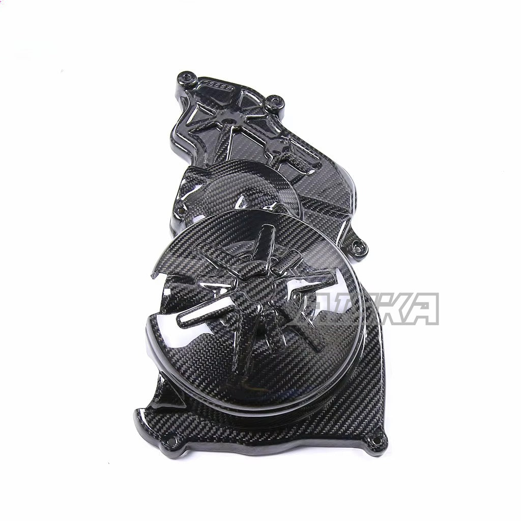 AISKA 100% 3K Pure Dry Carbon Fiber Motorcycle Fairing Body & Engine Accessories For Aprilia RSV4 Tuono V4 2021-2024 Includes Hood Sprocket Cover