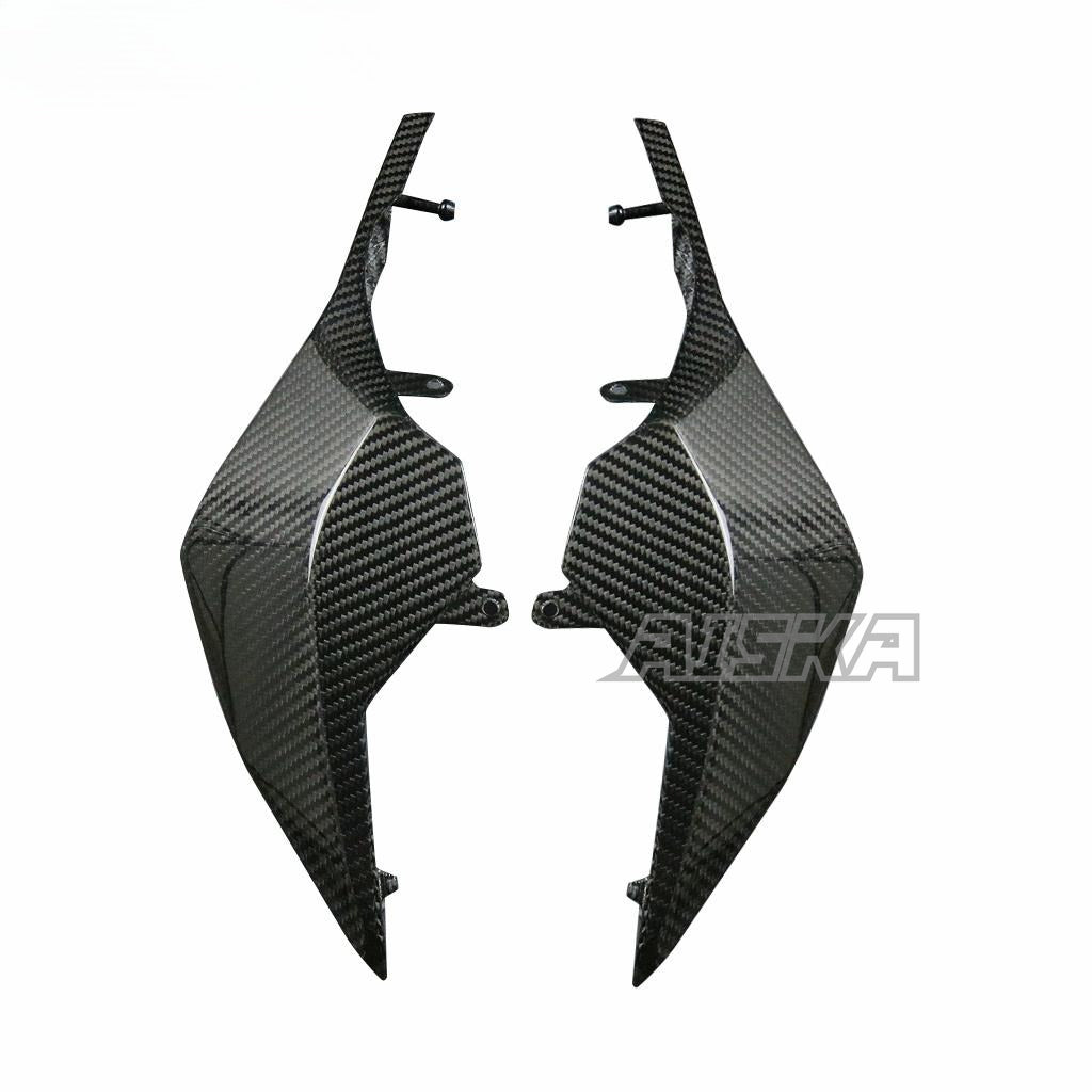 AISKA Dry Carbon Fiber Motorcycle Rear Side Tail Seat Fairing Cover Cowl for Honda CB650F CBR650F 2014-2018 CB650R CBR650R 2019+