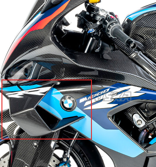 AISKA 100% Carbon Fiber Wind Deflector Wings Fairing Motorcycle Carbon Fiber Winglets for BMW S1000RR 2019-2022