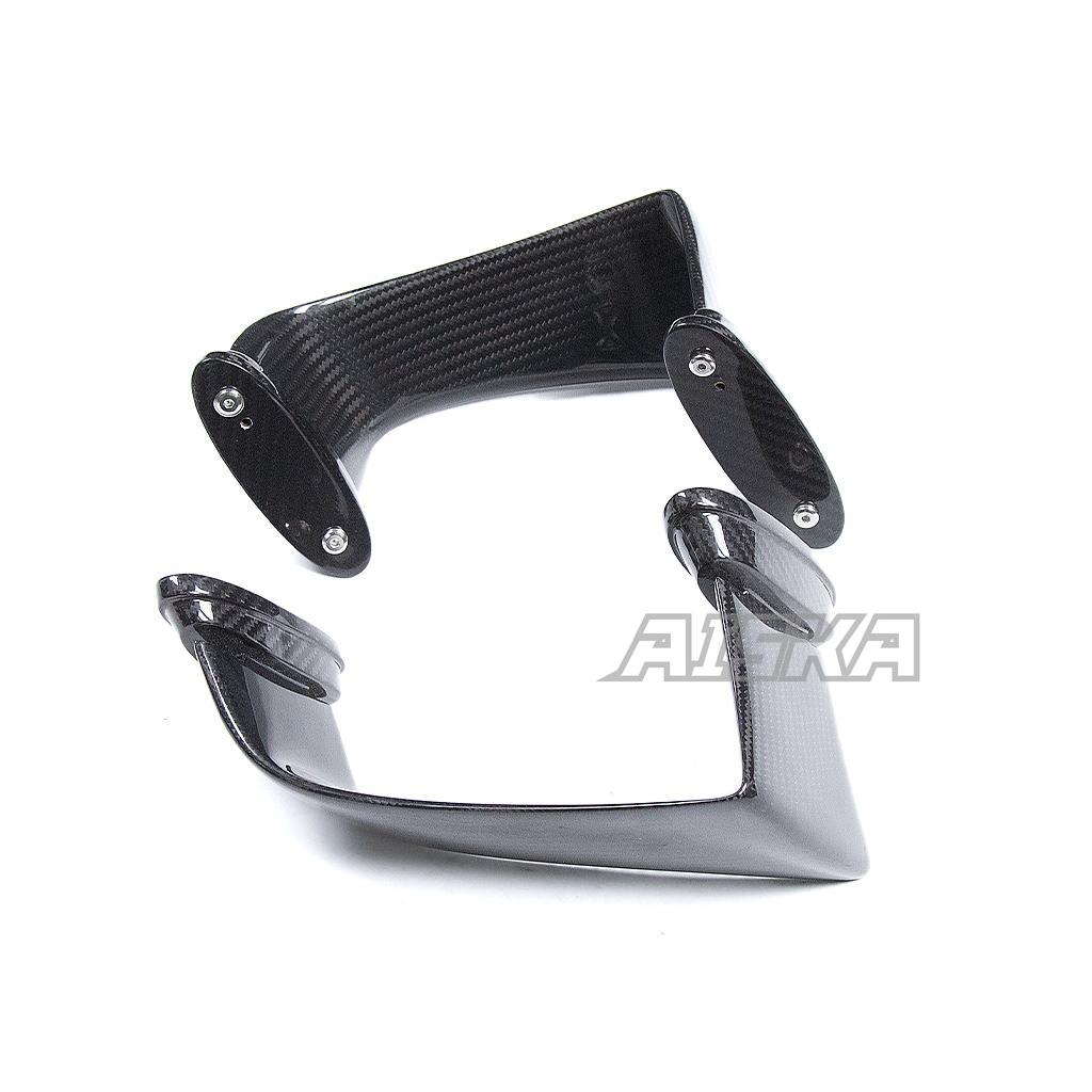 AISKA 3K Dry Carbon Fiber Motorcycle Aero Carbon Winglets for Kawasaki Ninja ZX-6R 2024