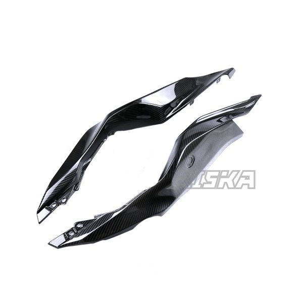 AISKA 3K Dry Carbon Fiber Motorcycle Rear Tail Seat Side Panel Cover Fairing for Kawasaki Ninja ZX-25R 2020-2024