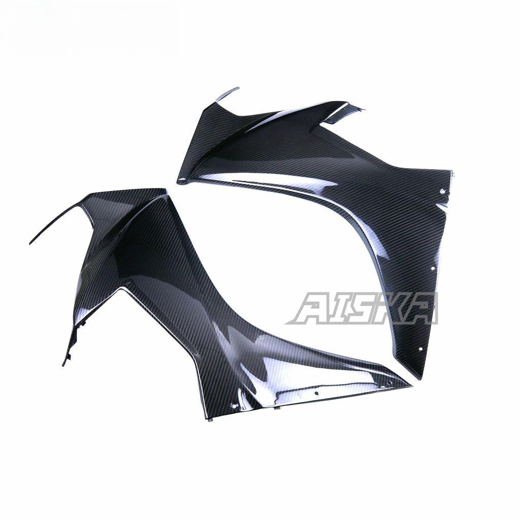 AISKA 3K Full Dry Carbon Fiber Motorcycle Front Side Spoiler Fairing Large Side Panels for Honda CBR1000RR 2017-2024