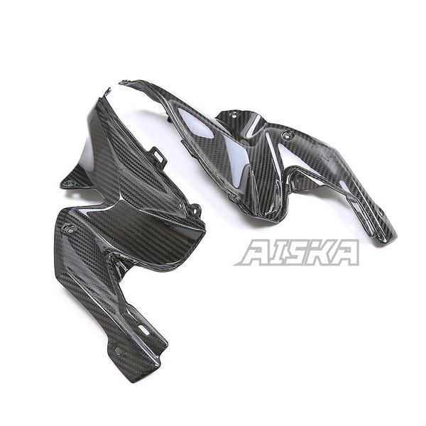 AISKA 3K Dry Carbon Fiber Motorcycle Accessories Fuel Tank Front Upper Side Inner Panel Fairing for Kawasaki Z900 2020-2024