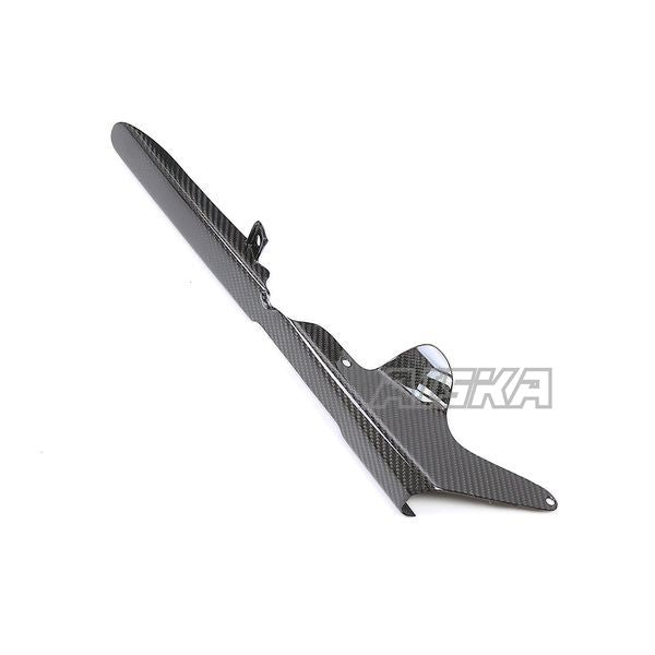 AISKA 3K Dry Carbon Fiber Motorcycle Rear Chain Guard Cover Protector for Kawasaki Ninja ZX10R ZX-10R 2021 2022 2023 2024