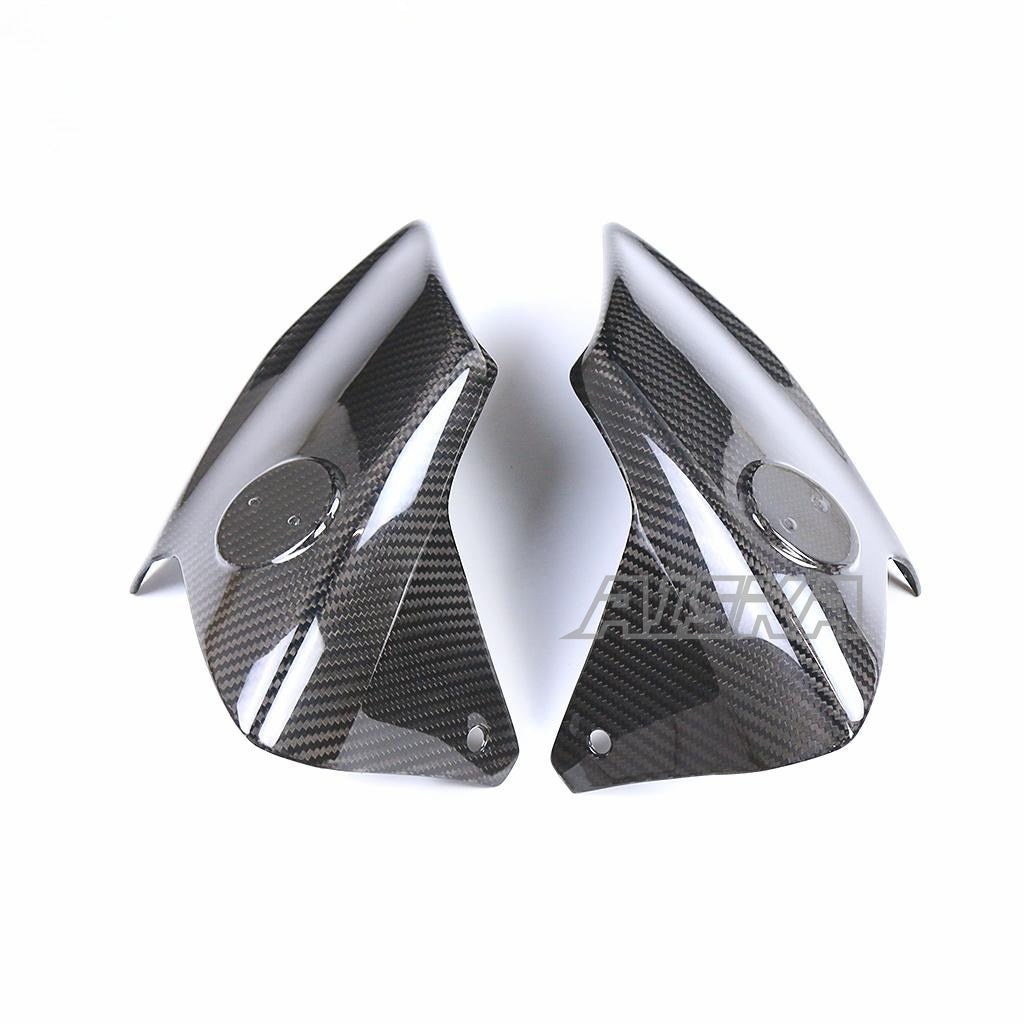 AISKA Carbon Fiber Motorcycle Front Gas Tank Air Intake Frame Protection Side Cover Panel for Yamaha MT09 FZ09 2021-2023
